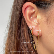Double Huggie Chain Earring Earrings