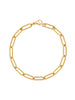 Gold Paper Clip Chain Bracelet Necklaces