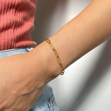 Gold Paperclip Chain Bracelet Bracelets