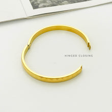 Hammered Hinged Bangle Bracelets