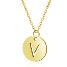 Initial Necklace Gold V - Aisha Wong Accessories
