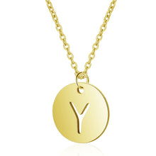 Initial Necklace Gold Y - Aisha Wong Accessories