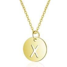 Initial Necklace Gold X - Aisha Wong Accessories