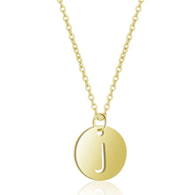 Initial Necklace Gold J - Aisha Wong Accessories