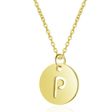 Initial Necklace Gold P - Aisha Wong Accessories