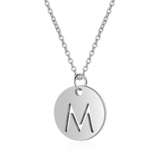 Initial Necklace Silver M