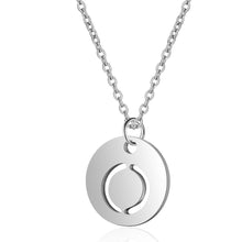 Initial Necklace Silver O