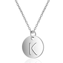 Initial Necklace Silver K
