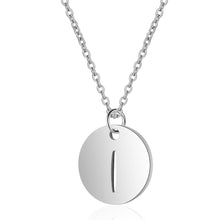 Initial Necklace Silver I