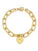 Love Oval Link Bracelet Gold