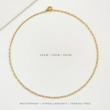 Mini Paperclip Chain Necklace Necklaces