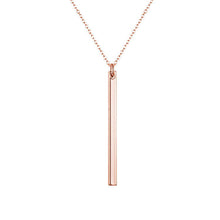 Rose Gold Minimalist Bar Necklace