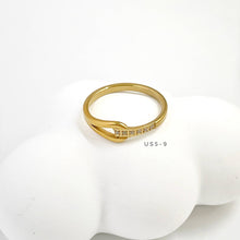 Modern Zirconia Knot Ring Rings