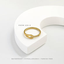 Modern Zirconia Knot Ring Rings