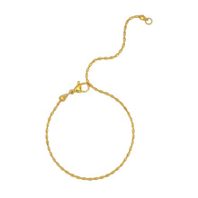 Rice Bead Oval Chain Anklet Anklets