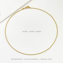 Rice Bead Oval Chain Necklace Necklaces