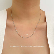 Rice Bead Oval Chain Necklace Necklaces