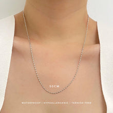 Rice Bead Oval Chain Necklace Necklaces