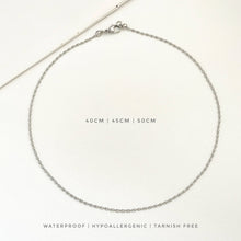 Rice Bead Oval Chain Necklace Necklaces