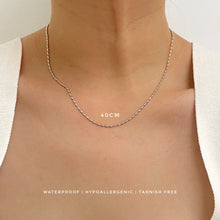 Rice Bead Oval Chain Necklace Necklaces